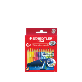 STAEDTLER Luna Watercolour / Water Colour Pencils - 12 Colour SHORT (1371001CH)